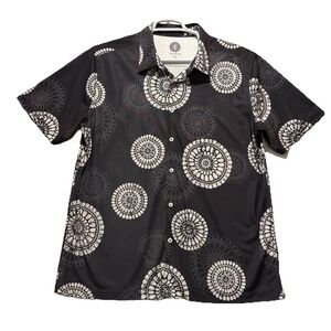 Toes On The Nose Men's XXL Polo Golf Shirt Short Sleeve Geometric Style Charcoal